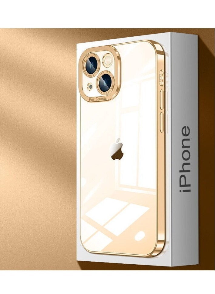 Raxoom ShockProof Case For iPhone 14 Plating Clear Soft Cover - Image 2