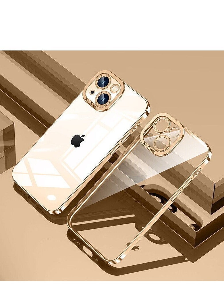 Raxoom ShockProof Case For iPhone 14 Plating Clear Soft Cover - Image 3