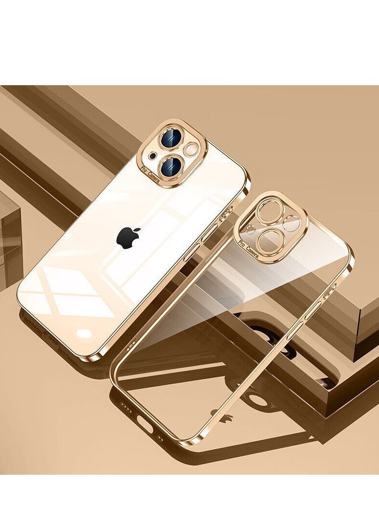 Raxoom ShockProof Case For iPhone 14 Plating Clear Soft Cover - Image 1