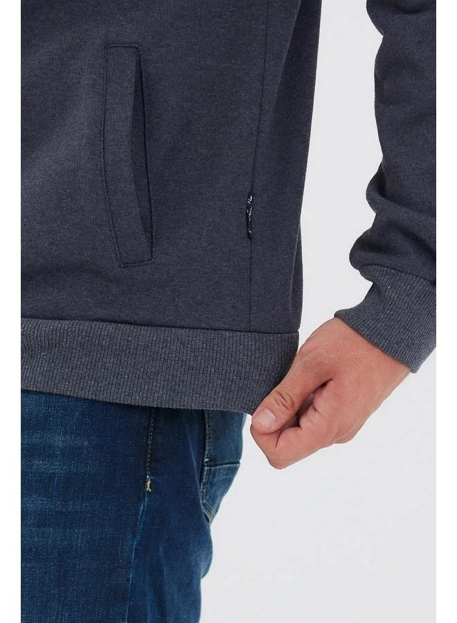 Mmetalic  Men's Anthracite Zip-Up Cardigan with Side Pockets and Cotton Lining for Men | Best Price UAE
