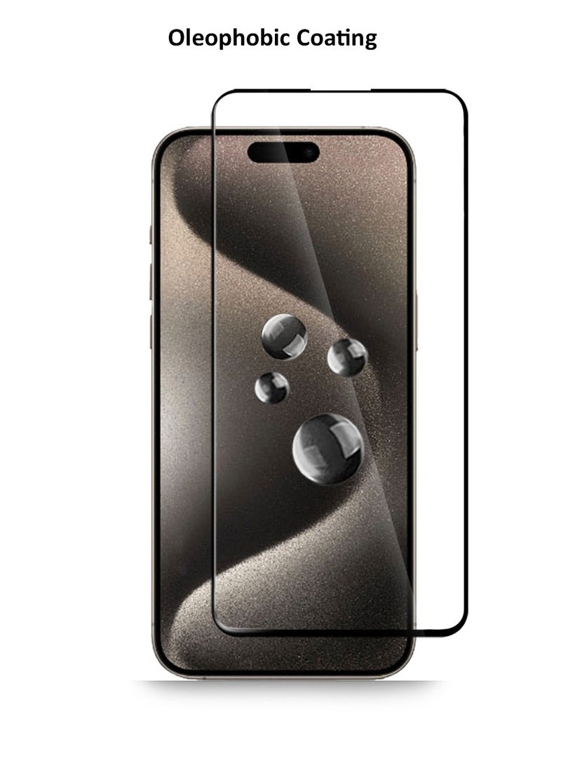 S-TOP Apple iPhone 15 Pro Max High Quality, Self- adhesive Nano Glass Screen Protector EZ Fit Frame - Image 5