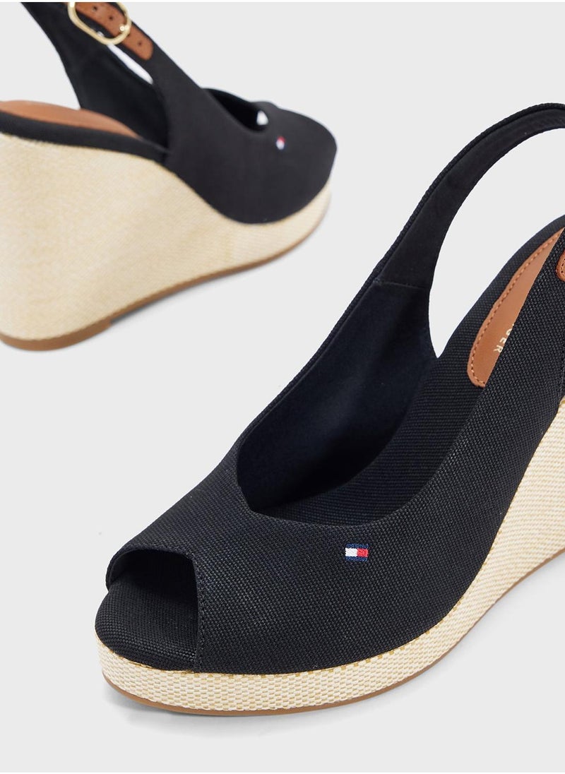 TOMMY HILFIGER HIGH WEDGE SLINGBACK ESPADRILLES  - Image 5