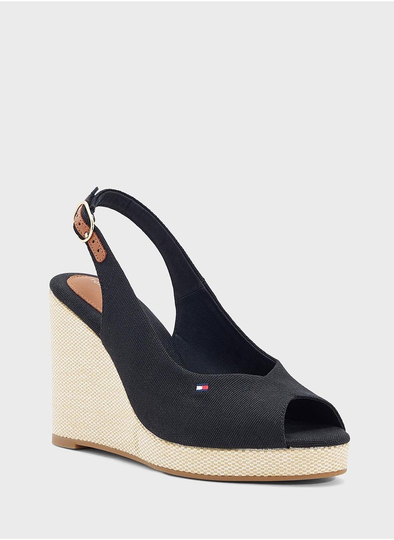 TOMMY HILFIGER HIGH WEDGE SLINGBACK ESPADRILLES  - Image 3
