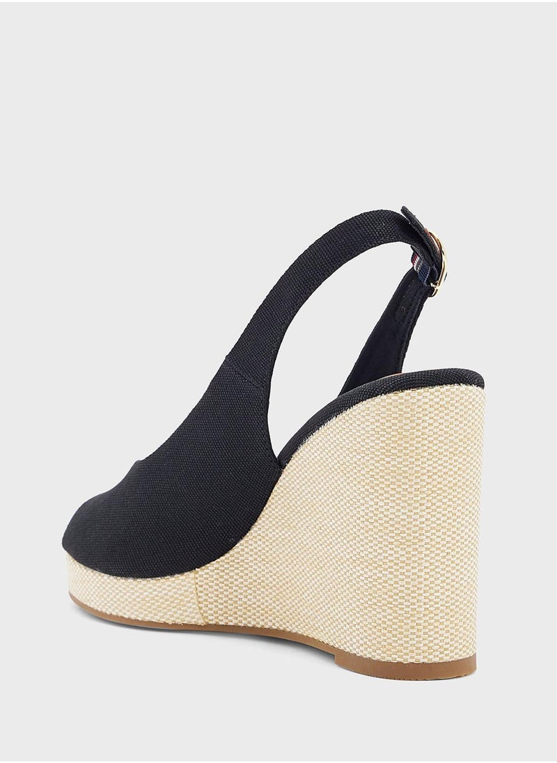 TOMMY HILFIGER HIGH WEDGE SLINGBACK ESPADRILLES  - Image 4