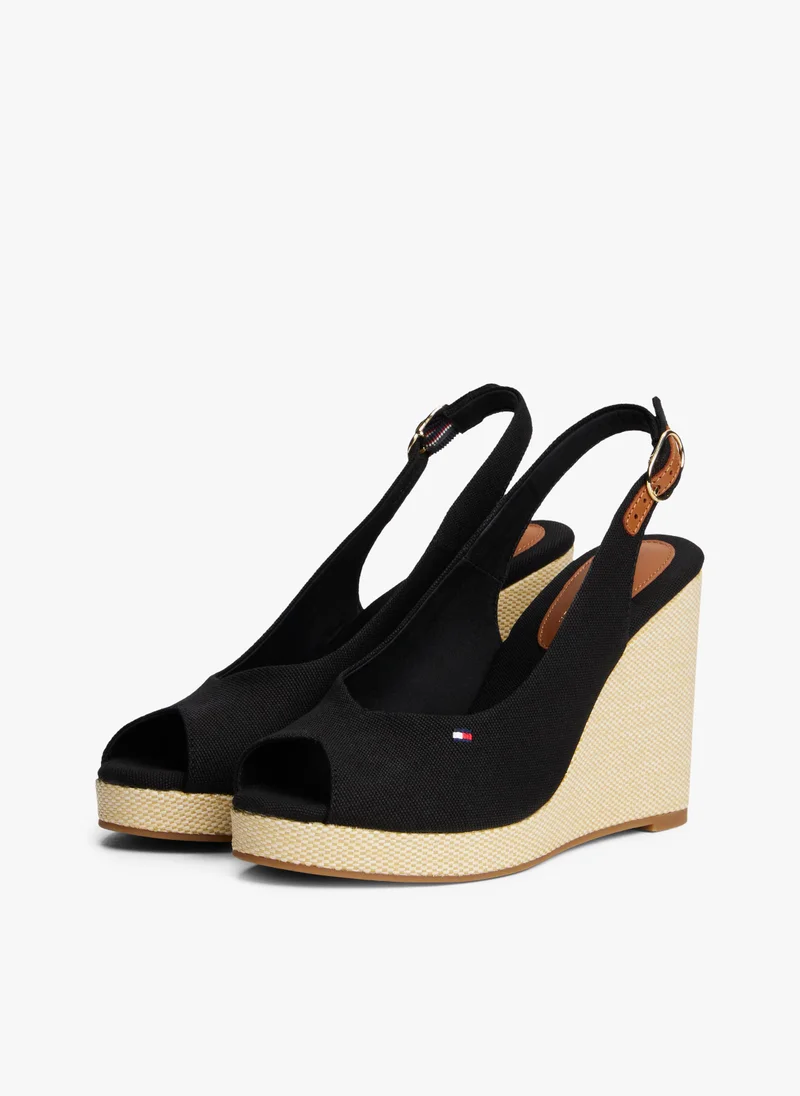 TOMMY HILFIGER HIGH WEDGE SLINGBACK ESPADRILLES