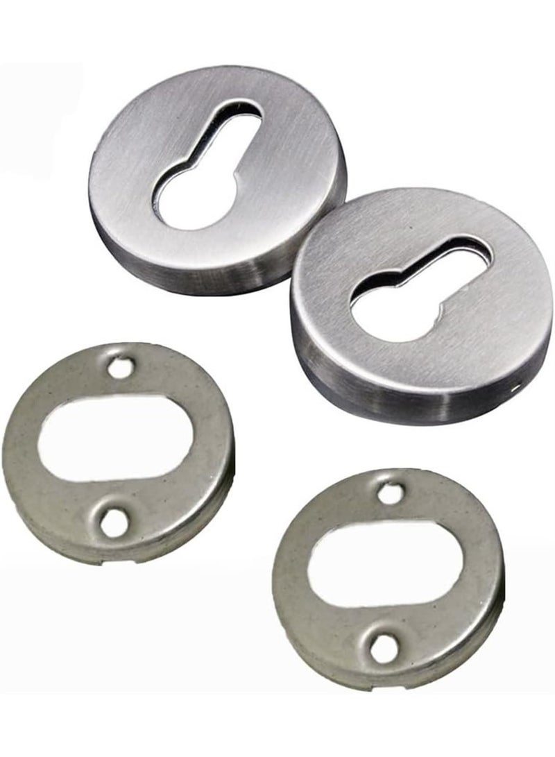 4PCS,Concealed Key Hole Cover Door Key Cover Stainless Steel Escutcheon Keyhole Cover Door Accessories for Cabinets Drawer Escutcheon Keyhole Cover - Image 3