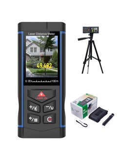 Outdoor Laser Measure 328ft Laser Distance Measurement Tool with Point Finder Camera 100m Digital Long Distance Meter Laser Measuring Ruler with Electronic Horizontal Calibration