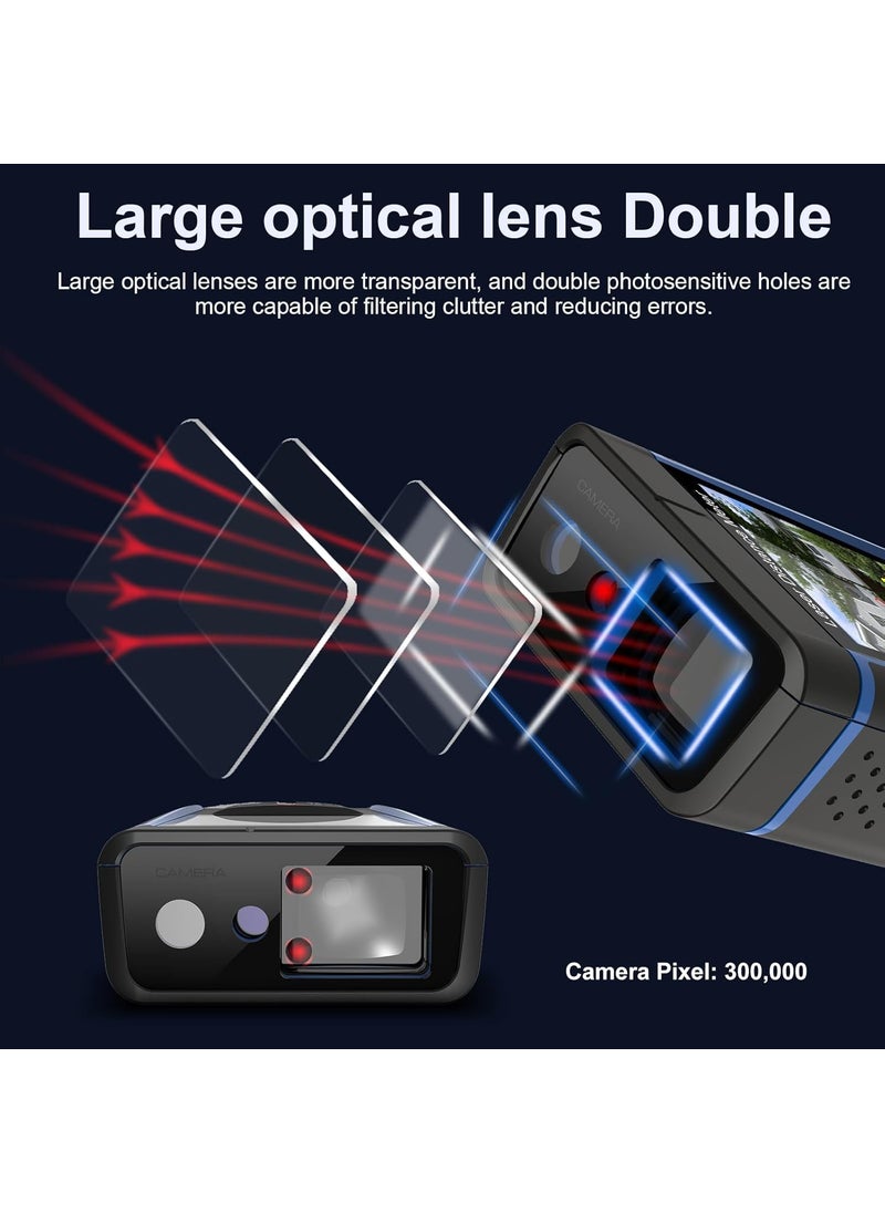 S.Fine - Outdoor Laser Measure 328ft Laser Distance Measurement Tool with Point Finder Camera 100m Digital Long Distance Meter Laser Measuring Ruler with Electronic Horizontal Calibration - Image 1