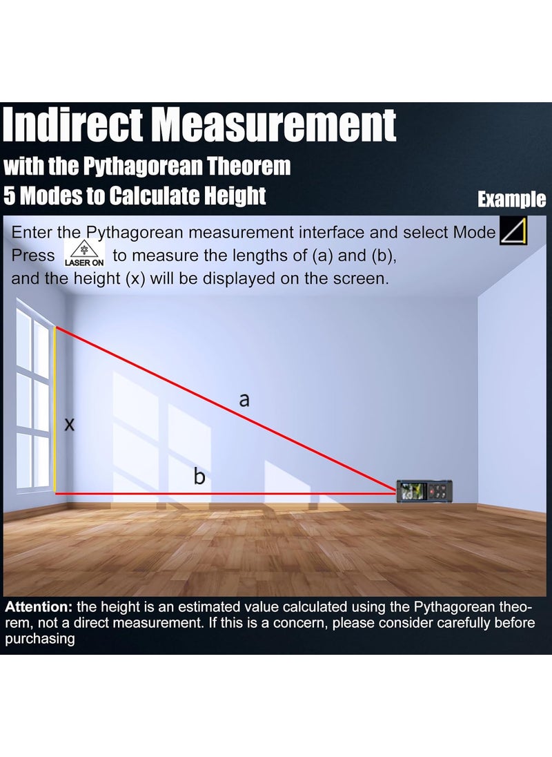 S.Fine - Outdoor Laser Measure 328ft Laser Distance Measurement Tool with Point Finder Camera 100m Digital Long Distance Meter Laser Measuring Ruler with Electronic Horizontal Calibration - Image 1