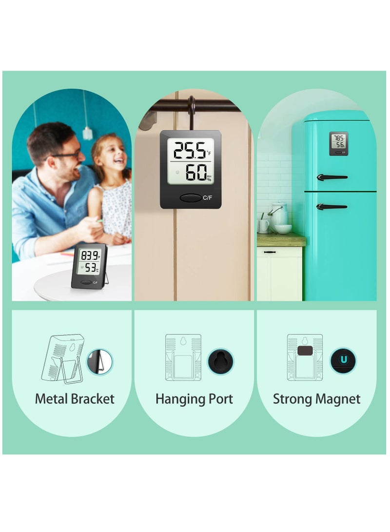 KASTWAVE Digital Thermometer Hygrometer, Indoor Humidity Meter, Home Temperature Thermometers Sensor Gauge, Temp Monitor Humidistat for Baby Room, Outside, Greenhouse Plant, Incubator 2 Pack - Image 4