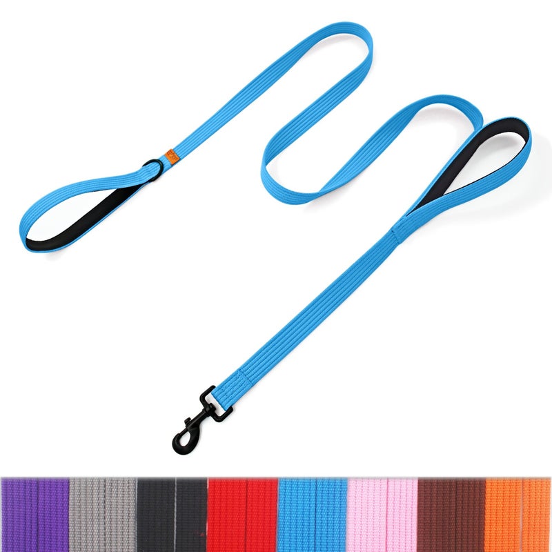 Purple Dual Handle Dog Leash for Walking Medium to Large Pets Comfortable Design - Image 1