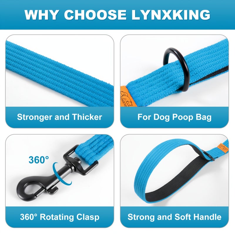 Purple Dual Handle Dog Leash for Walking Medium to Large Pets Comfortable Design - Image 5