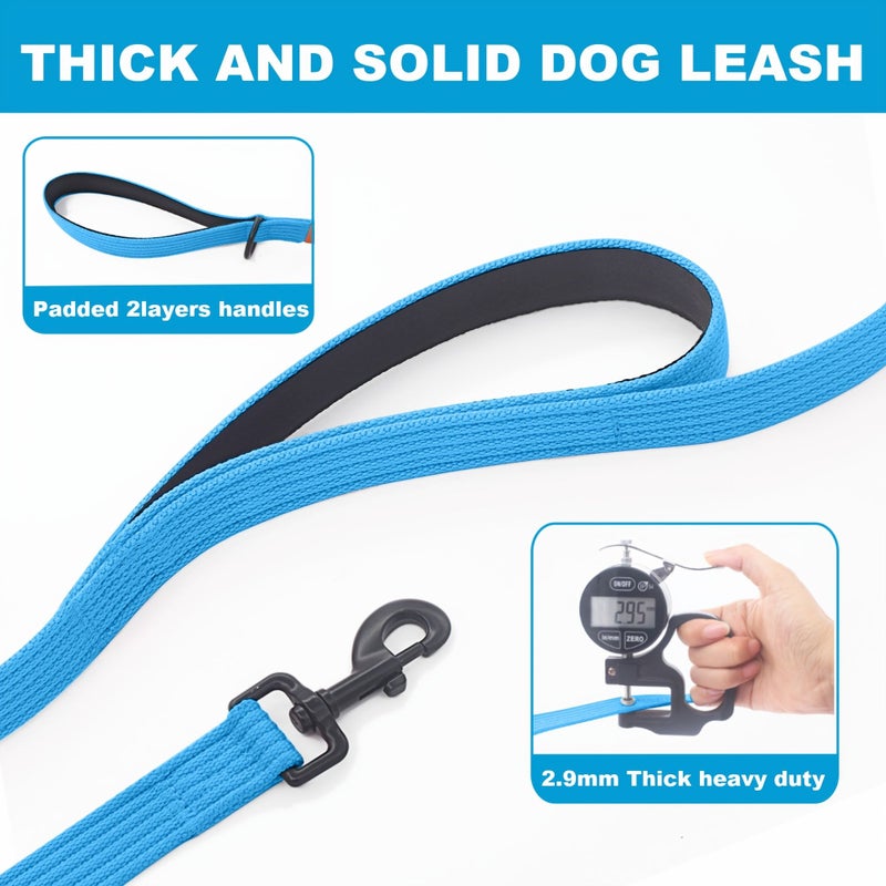 Purple Dual Handle Dog Leash for Walking Medium to Large Pets Comfortable Design - Image 4