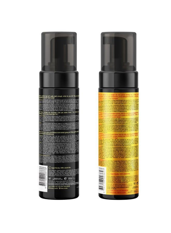 b tan مجموعة ب.تان للتسمير الذاتي الداكن وطويل الأمد | حزمة الأصدقاء - موس داكن مع قفاز التطبيق، 1 ساعة من التسمير بدون شمس، تسمير سريع، بدون رائحة مزيفة، نباتي وخالي من القسوة - Image 2