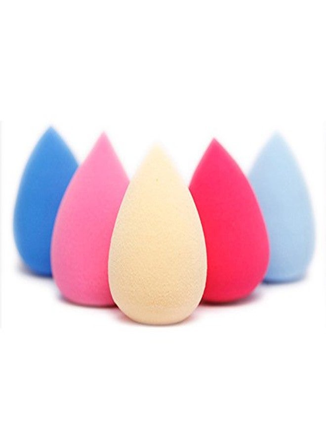 RIANZ Water Drop Shaped Sponge Concealer Puff Flawless Foundation Base Beauty Makeup Blending Powder Puff Sponge Cosmetic Powder Puff, Color May Vary (Set of 2) - Image 4