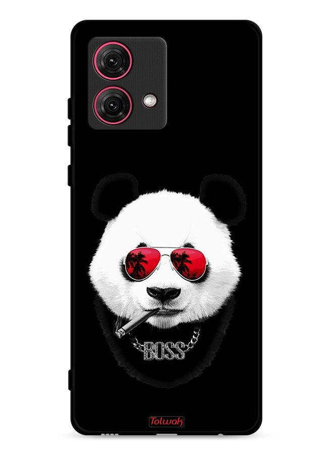 Tolwak Motorola Moto G84 5G Protective Case Cover Boss Panda - Image 1
