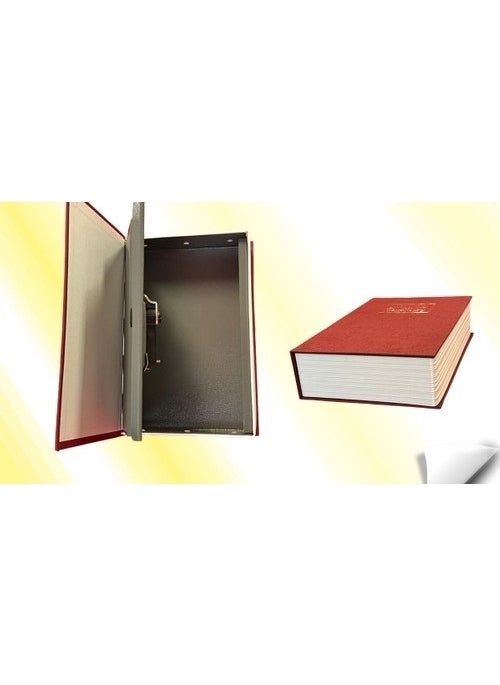 Lorex - Book-looking Secret Safe with Password Dictionary Piggy Bank (Red) - Image 1