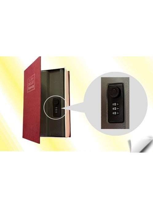 Lorex - Book-looking Secret Safe with Password Dictionary Piggy Bank (Red) - Image 1