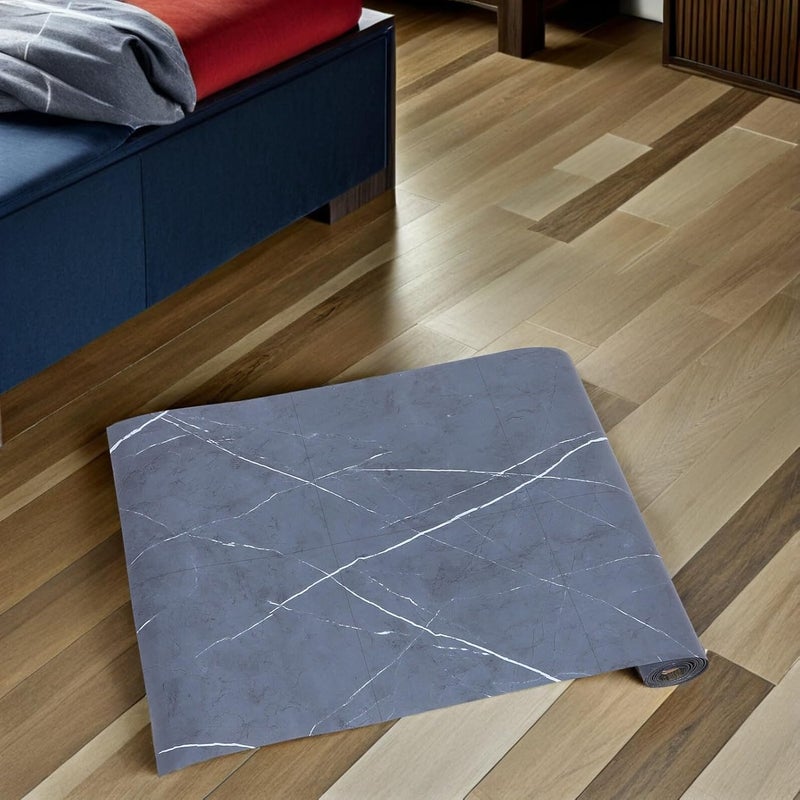 WOONEKY Self Adhesive PVC Vinyl Flooring Roll 0.6m 1.5mm Waterproof Peel and Stick Floor Tiles for Kitchen Office Living Room Home Use - Image 5