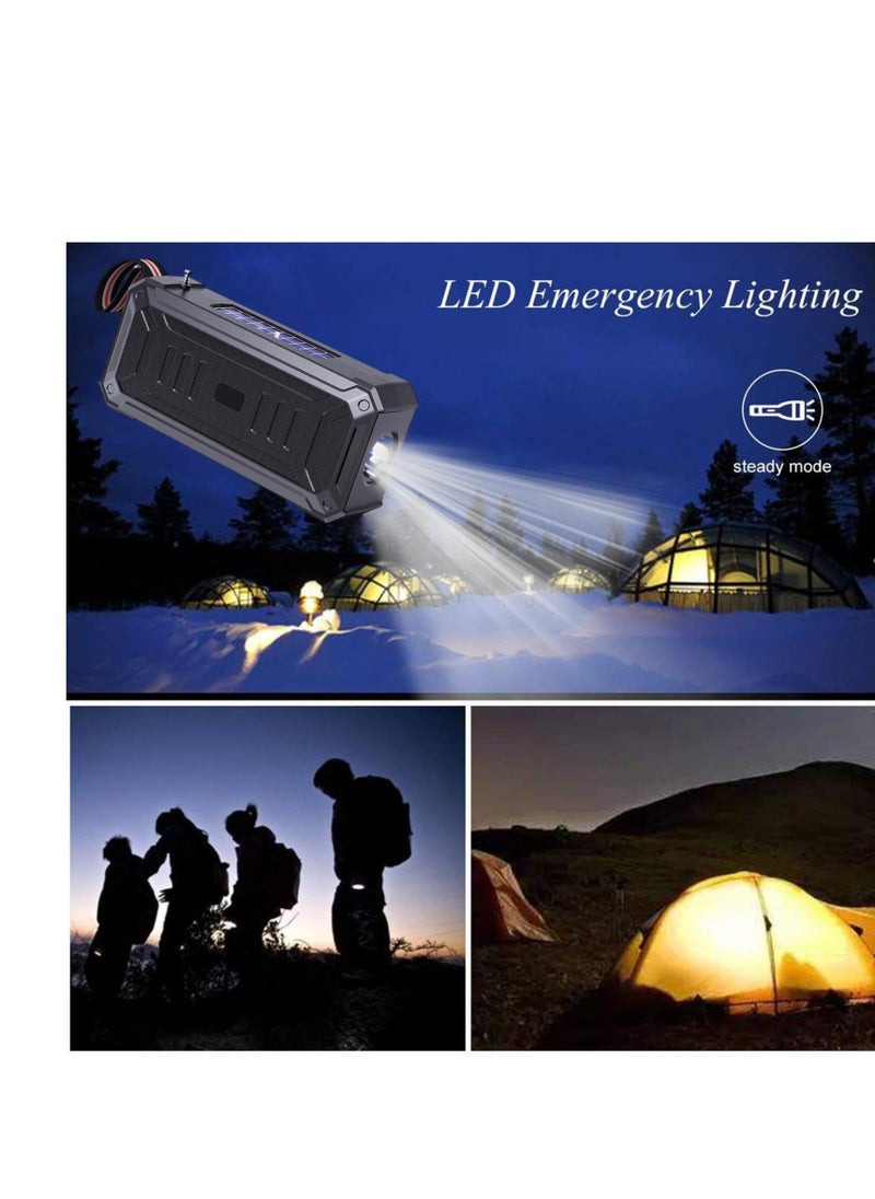 Solar Speaker, Portable Bluetooth Speakers, Waterproof Wireless Outdoor Speaker, Shockproof Portable Speaker, Outdoor Emergency Flashlight, Durable Designed Speaker for Hiking Traveling Cycling  - Image 3
