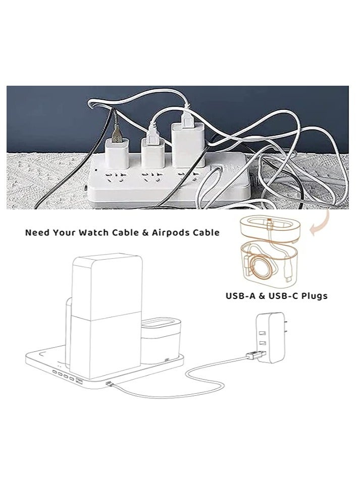 KASTWAVE Wireless Charging Station 3 in 1 Fast 15W Wireless Charger with Alarm Clock and Night Light Charging Dock for iPhone 12/13/14 Pro/13 Mini/13 Pro Max/12 pro Samsung AirPods Creative Business Gift - Image 4