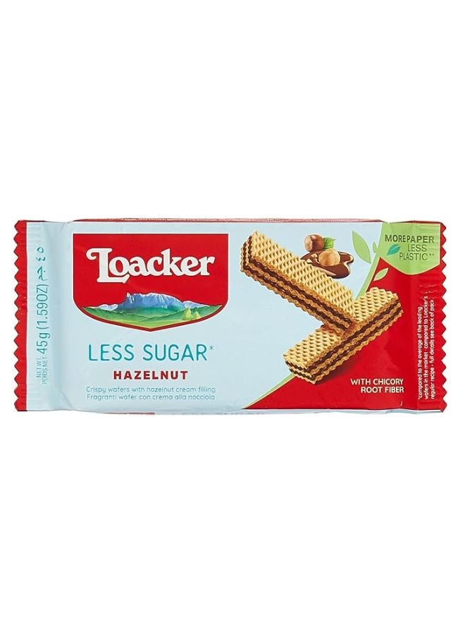 Loacker Crispy Less Sugar Wafers With Hazelnut Cream Filling 200g