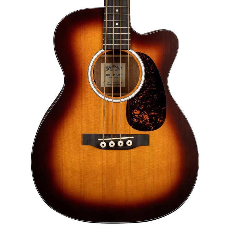 Martin Guitar 000CJREBASSBURS Jr-E Acoustic Electric Bass 4 String - Burst - Image 1