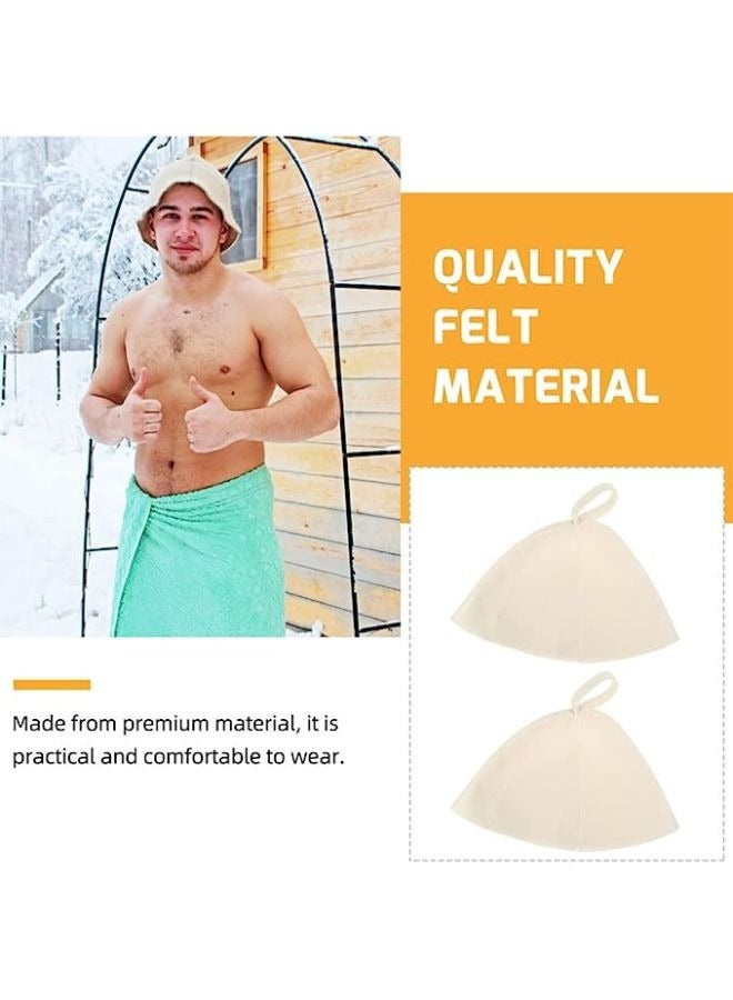 3 Pieces Sauna Bath Cap Accessories for Hair - Image 3
