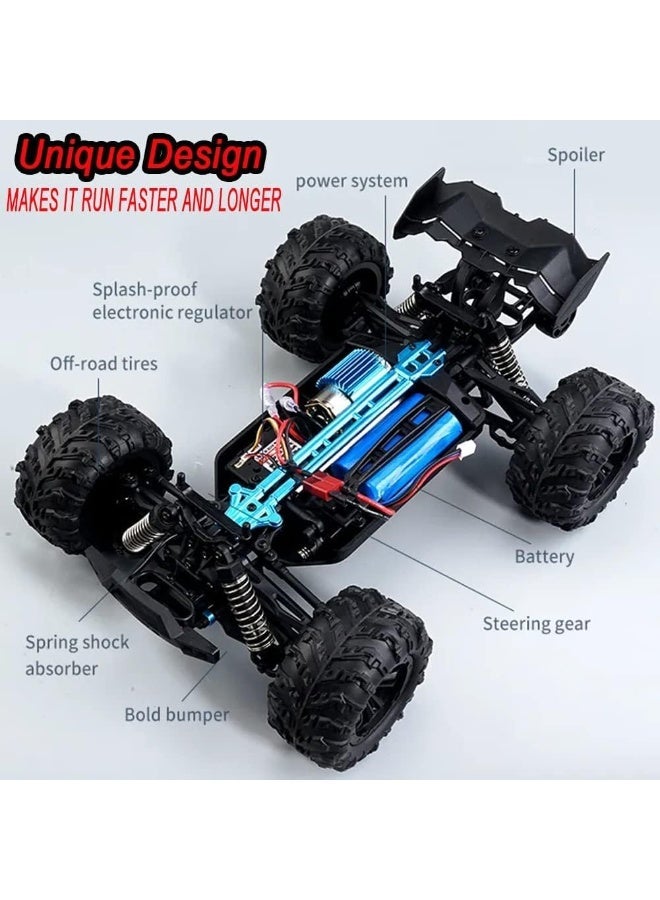 epicarma RC Car 1:16 Scale 4WD High Speed Remote Control Monster Truck 50KM/H Fast Off Road RC Buggy with 2.4GHz Control, Rechargeable Battery, Drift Racing All Terrain RC Car for Kids Adults Boys - Image 5