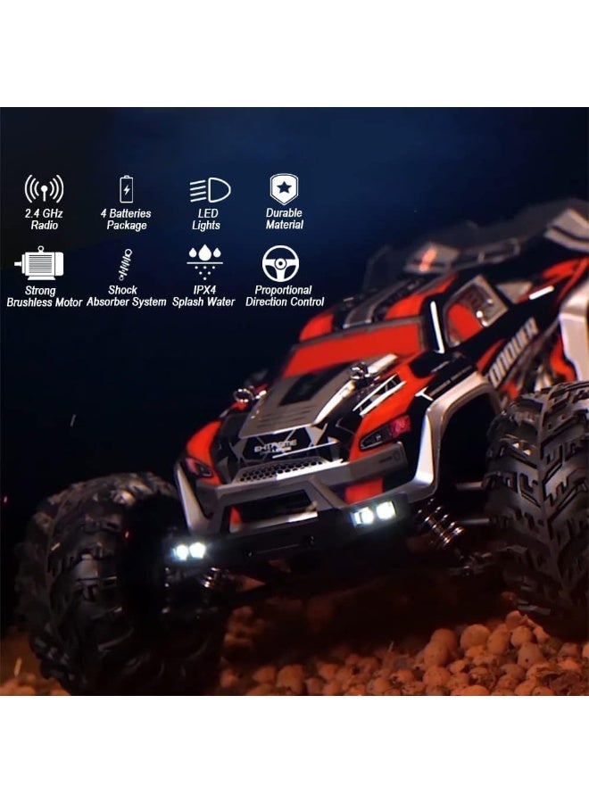 epicarma RC Car 1:16 Scale 4WD High Speed Remote Control Monster Truck 50KM/H Fast Off Road RC Buggy with 2.4GHz Control, Rechargeable Battery, Drift Racing All Terrain RC Car for Kids Adults Boys - Image 2