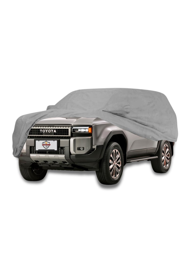 Zipporah All Weather Premium Lightweight 6-Layers Protective Car Cover 210T Compatible for 2010-2025 Toyota Prado and Lexus GX  with Left Driver Side Door Zipper, Security Lock and Mirror Pockets - Image 1