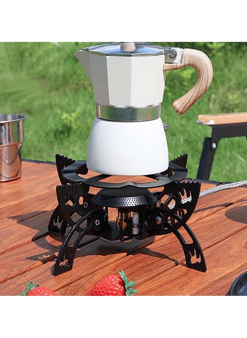 Toby'S New Alloy Portable Picnic Camping Stove 3800W Windproof Design Gas Cooking Burner With Piezo Ignition And Carrying Case Foldable Stove For Outdoor - Image 3