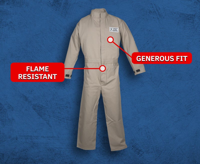OBERON Arc Flash Coverall Suit - 40 Cal - Includes Hood and Coveralls - CAT SERIES - Image 5