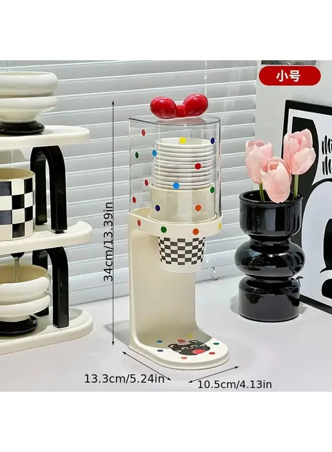 Large Upgraded Plastic Dispenser Cup Holder For Bathroom No Drill Organizer - Image 3
