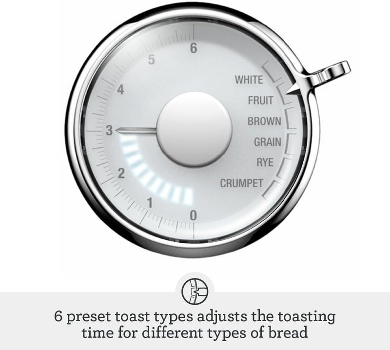 Sage - Toast Select Luxe 2 Slice Toaster with Extra-Wide Slots & time presets for each type of bread, Brushed Stainless Steel - KSA Version, 2 Year Manufacturer Warranty - Image 4