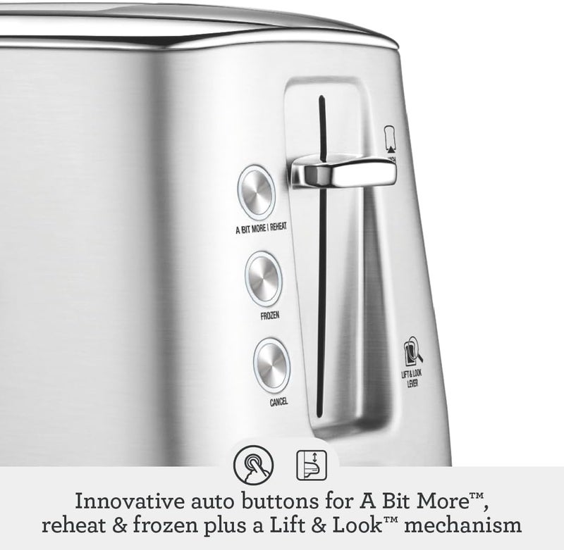 Sage - Toast Select Luxe 2 Slice Toaster with Extra-Wide Slots & time presets for each type of bread, Brushed Stainless Steel - KSA Version, 2 Year Manufacturer Warranty - Image 5