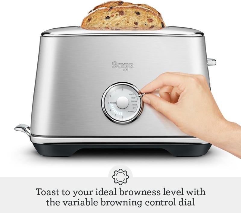 Sage - Toast Select Luxe 2 Slice Toaster with Extra-Wide Slots & time presets for each type of bread, Brushed Stainless Steel - KSA Version, 2 Year Manufacturer Warranty - Image 3