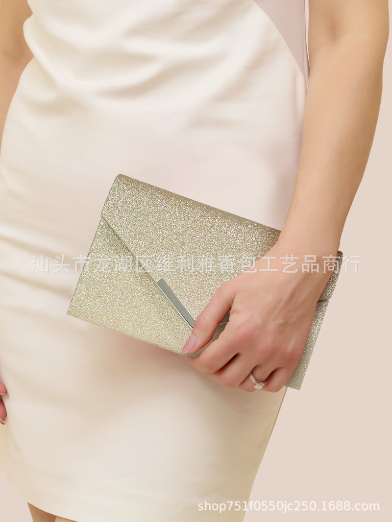 Niche Design Women'S Evening Bag Mini Glitter Square Bag Celebrity Party Party Dress - Image 1