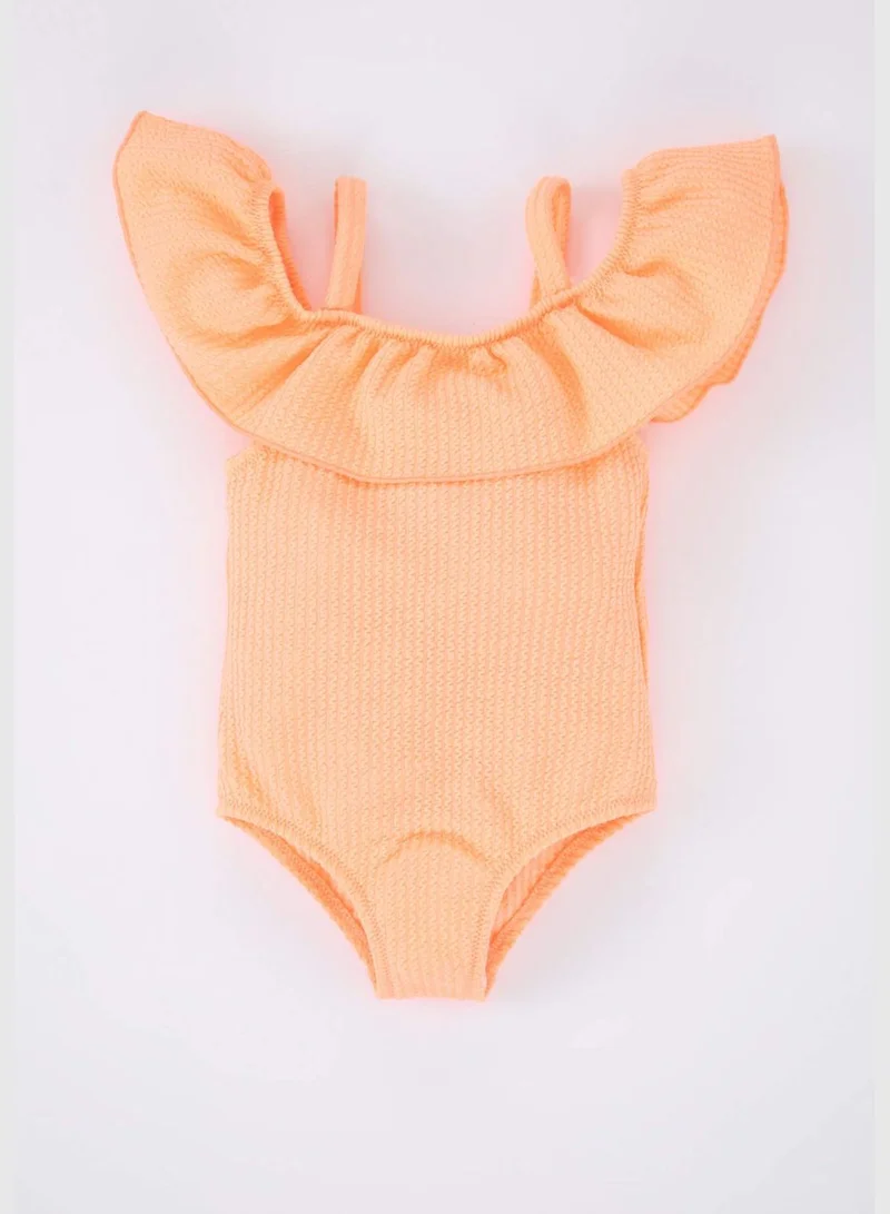 ديفاكتو BabyGirl Frill Neck Swimsuit