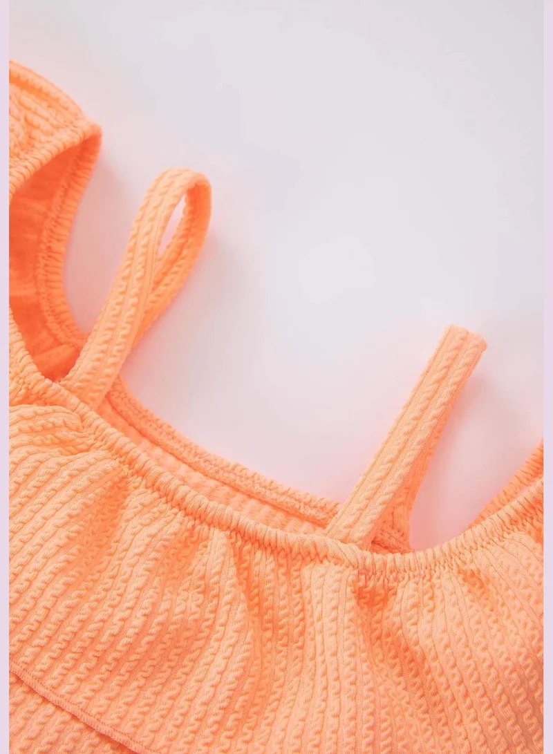 ديفاكتو BabyGirl Frill Neck Swimsuit