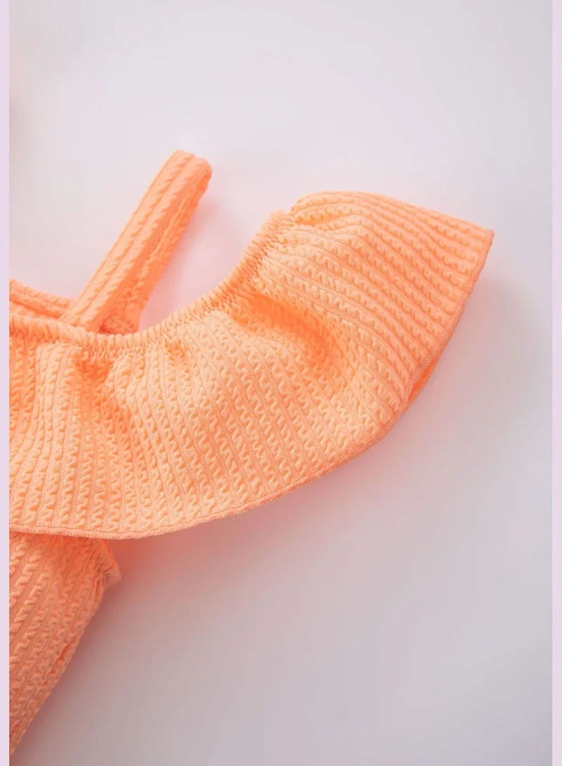 ديفاكتو BabyGirl Frill Neck Swimsuit