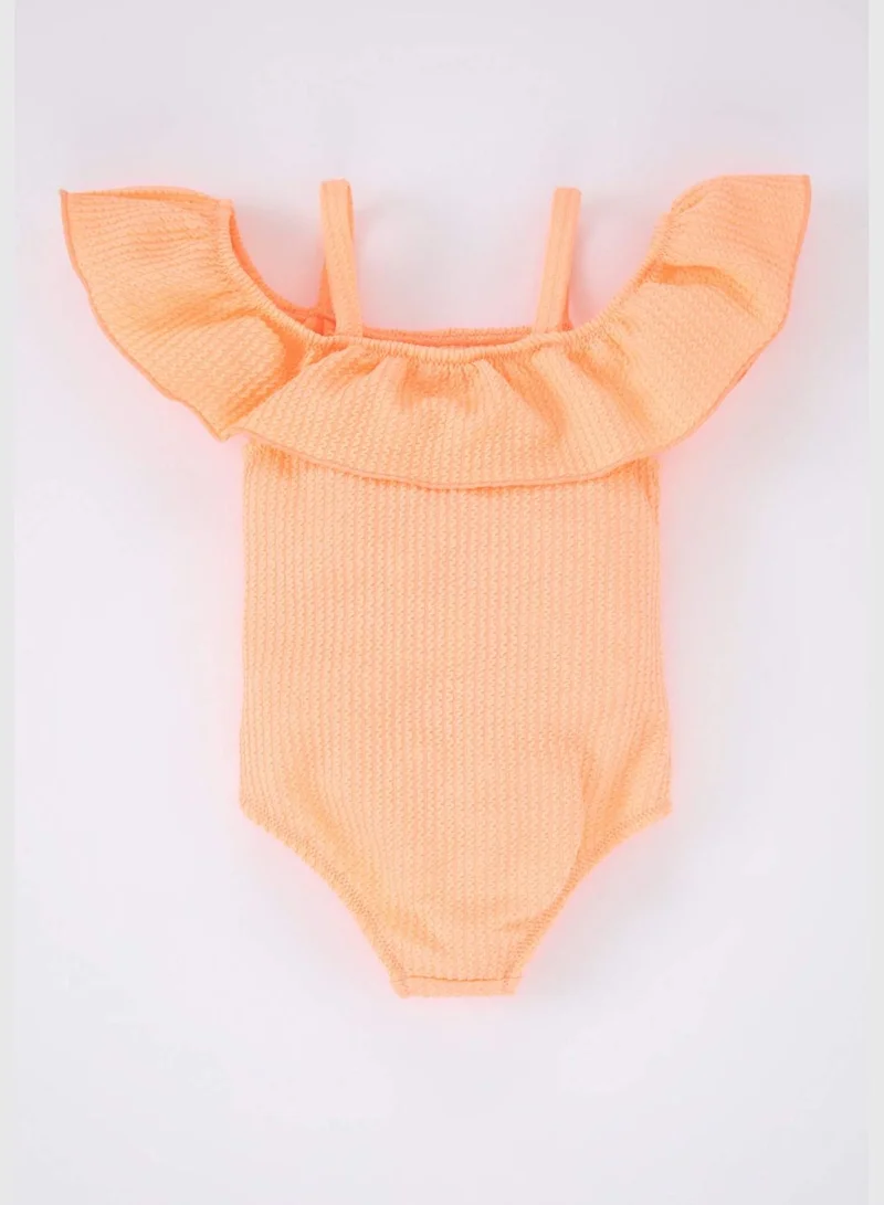ديفاكتو BabyGirl Frill Neck Swimsuit