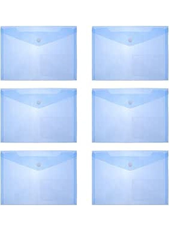 A5 Plastic Snap Button File Folders 30Pcs with Pocket for Office Document Storage - Image 1