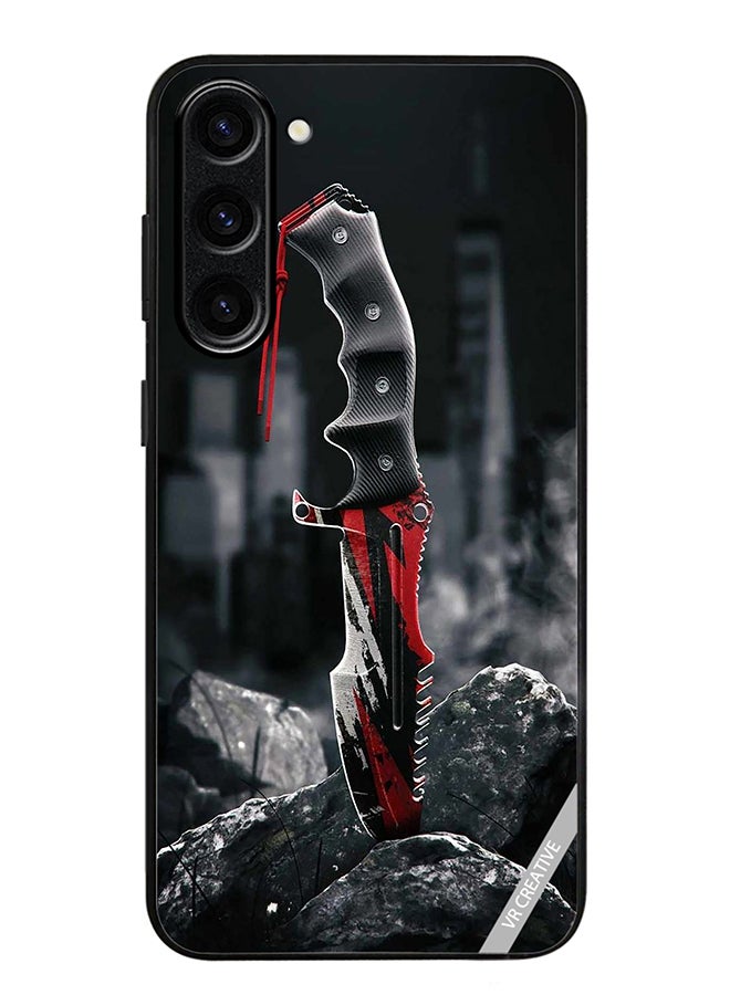VR CREATIVE Protective Case Cover For Samsung Galaxy S23 FE Huntsman Knife Design Multicolour - Image 1