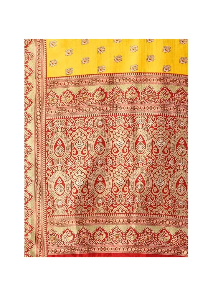 مملكة الإكسسوارات ساري حريري مطبوع للسيدات مع بلوزة - Image 4