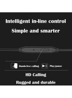MMG Earphones Wired In-Ear headphones wired Earbuds 3.5mm Jack headphones Noise Isolating Earbuds With Microphone remote control Compatible with I Android Tablets and More AUX device  - Image 2