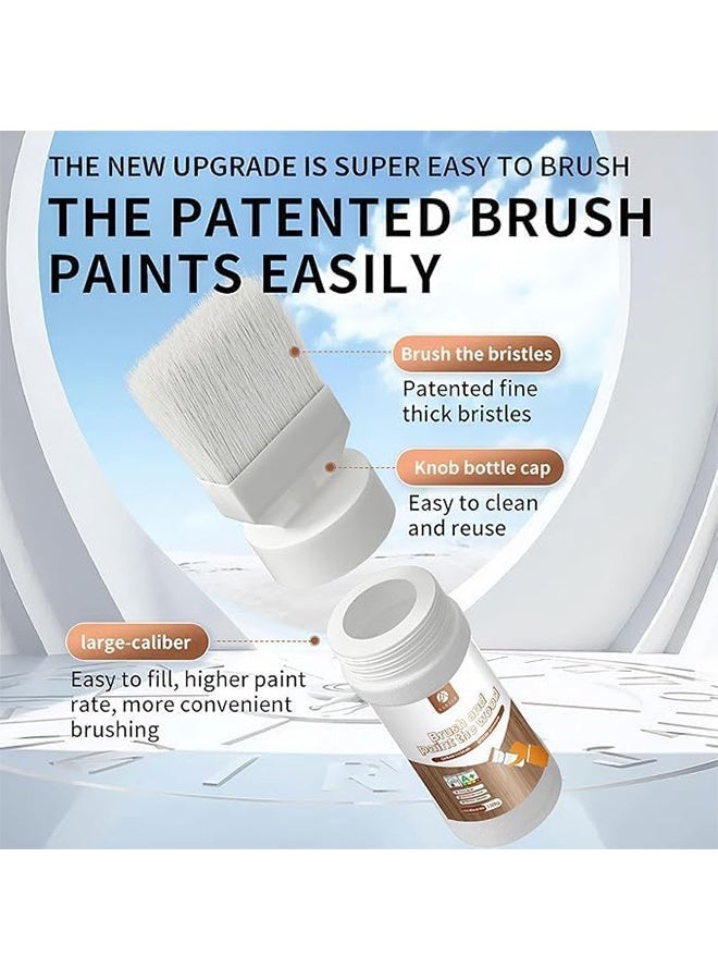 نوفا فرشاة وطلاء الخشب، قلم تصحيح الطلاء متعدد الأسطح سعة 5 أونصات، لإعادة تشطيب الأبواب والخزانات والأثاث والخشب (أبيض) - Image 2
