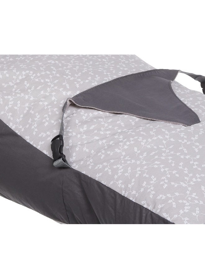 BabyJem Soft Baby Cushion - Grey Flower  - Image 3