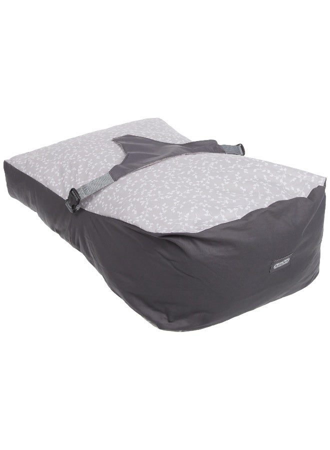 BabyJem Soft Baby Cushion - Grey Flower  - Image 2