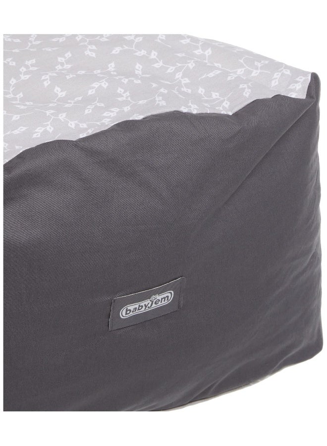 BabyJem Soft Baby Cushion - Grey Flower  - Image 5